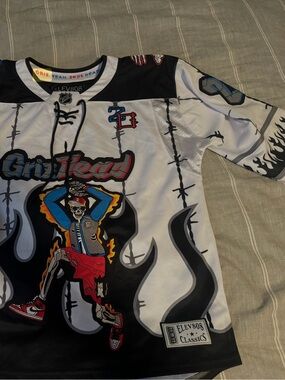 GrizDead White & Black Hockey-Style Jersey